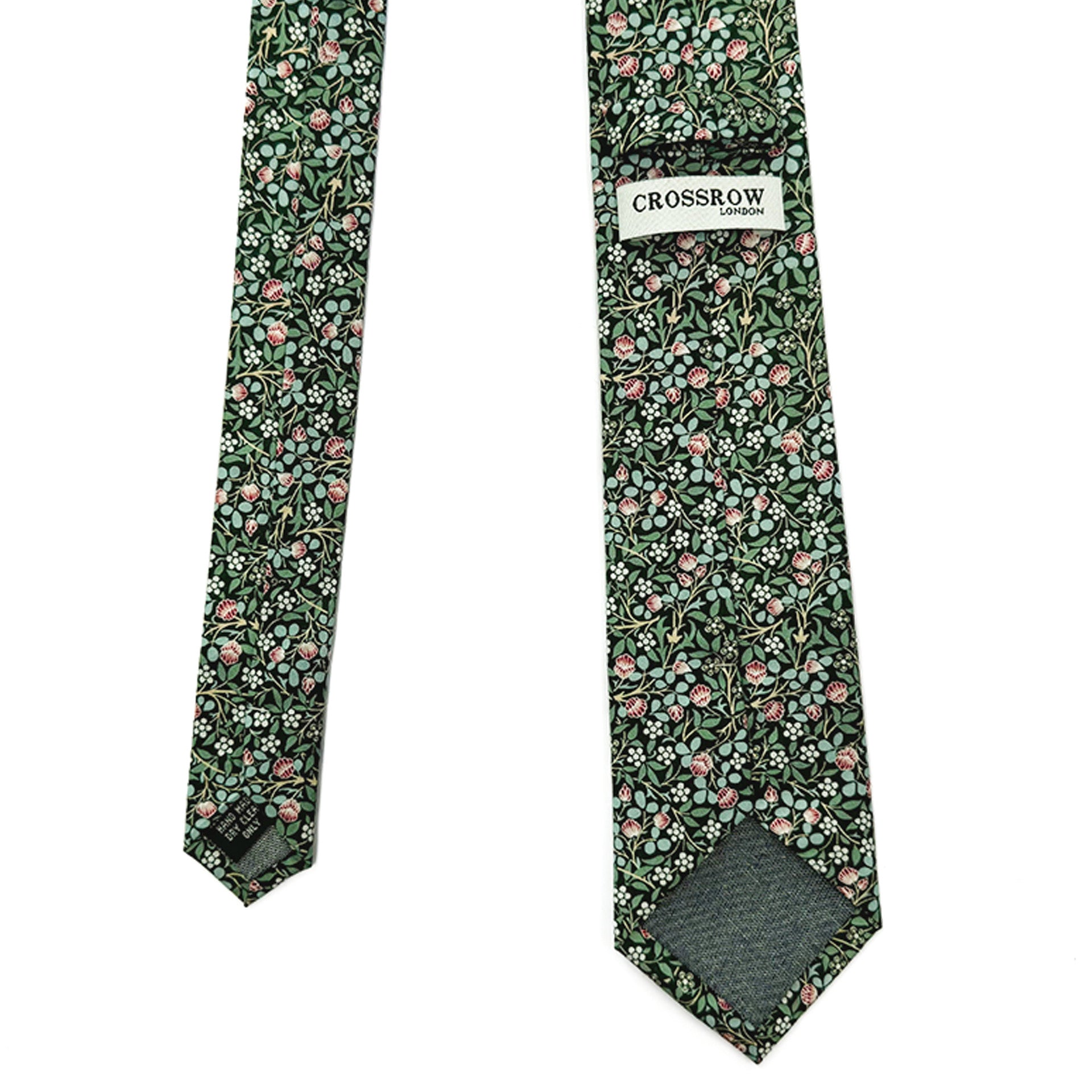 Cravatta Da Uomo Verde Marrone Mimetica Forestale Design Di - Foto 6