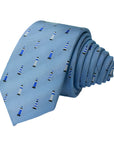 The Lighthouse Charm Slim Polyester Tie