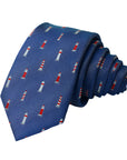 The Lighthouse Charm Slim Polyester Tie