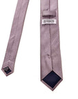 Dusty Rose Textured Jacquard Silk Tie showcasing a sophisticated matte finish and micro-pattern in pure silk.