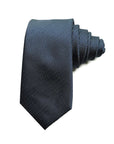 Midnight Blue men's jacquard silk tie featuring a classic white polka dot pattern on a deep blue background.
