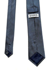 Midnight Blue men's jacquard silk tie featuring a classic pattern, ideal for formal and casual occasions.