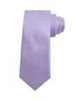 Lavender Blue men's silk tie in soft lavender hue, crafted from 100% pure mulberry silk for elegant style.