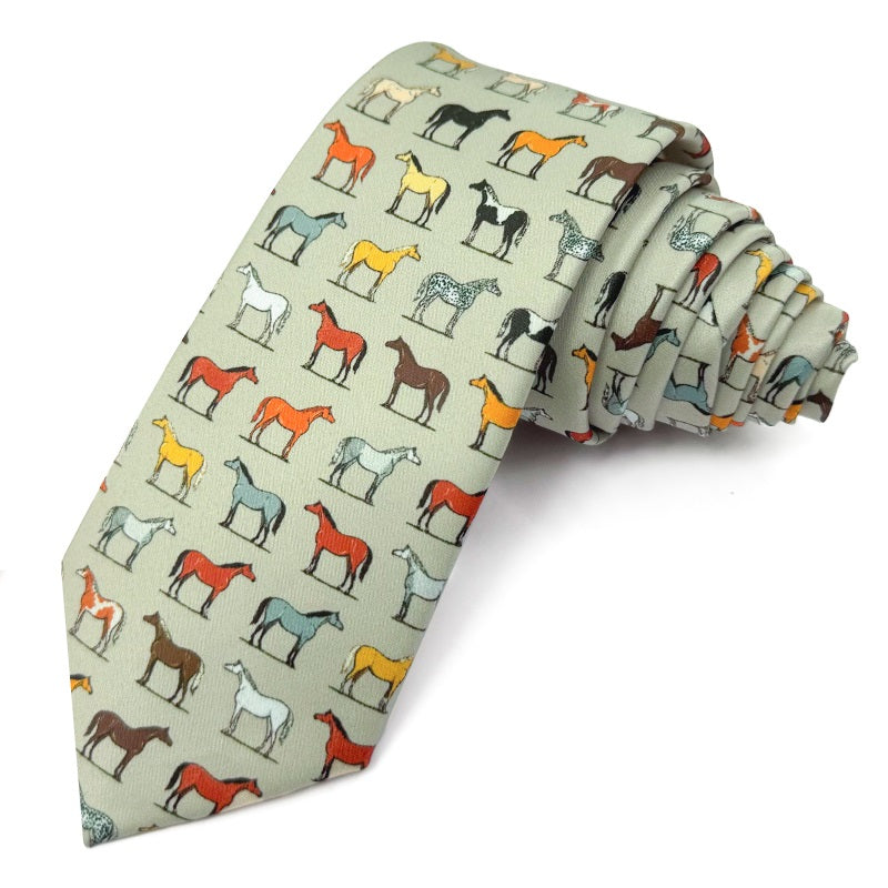 horse print tie