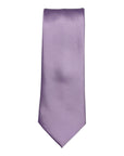 Lilac - Solid Satin Polyester Tie & Pocket Square Set