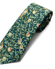 Songbird Garden Teal – Cotton Tie