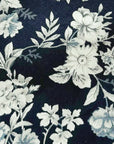 Lunar Blossom Navy Floral Tie