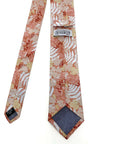 "Autumn Fern men's tie featuring a vibrant floral pattern in warm autumn colors, perfect for adding a touch of seasonal style to formal or casual outfits. Designed by Crossrow, this tie combines elegance and a unique design, ideal for fall occasions."