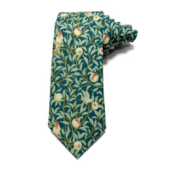Songbird Garden Teal – Cotton Tie