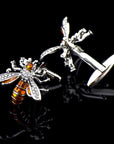 Amber Bee Crystal – Cufflinks