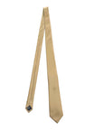 Solid Satin Polyester Champagne Tie and Pocket Square Set