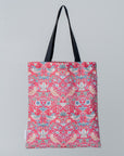 Red Strawberry Thief Style Tote Bag