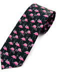 The Flamingo Elegance Polyester Tie