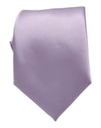 Lilac - Solid Satin Polyester Tie & Pocket Square Set