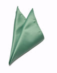 Sage Green - Satin Polyester Tie & Pocket Square Set