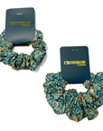 Strawberry Thief Teal Cotton Scrunchie