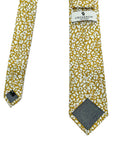 Feather Meadow Yellow Liberty print cotton tie, ideal for weddings.