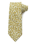Feather Meadow Yellow Liberty Tana Lawn cotton tie, a meadow floral print in yellow.