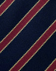 Regiment Stripe – Navy, Red & Gold Tie