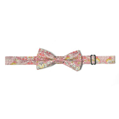 Strawberry Thief Pink kids' Liberty print cotton bow tie, William Morris design.
