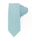 Light blue tie, 3" wide, 58" long, 100% cotton.
