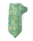 William Morris's Sweet Briar Men's Tie featuring an intricate floral pattern in rich hues.