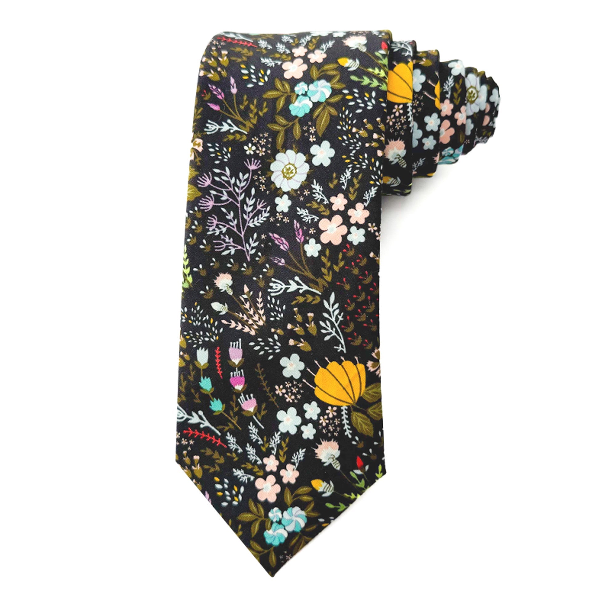 Floral and statement wedding ties