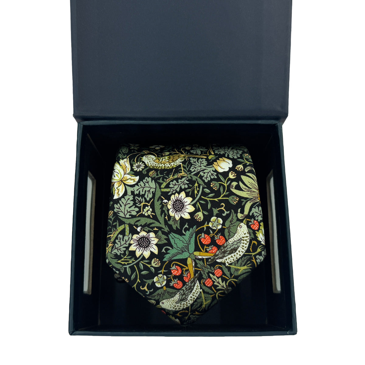 Strawberry Thief Forest - Liberty Silk Tie (Pre-Order Only)