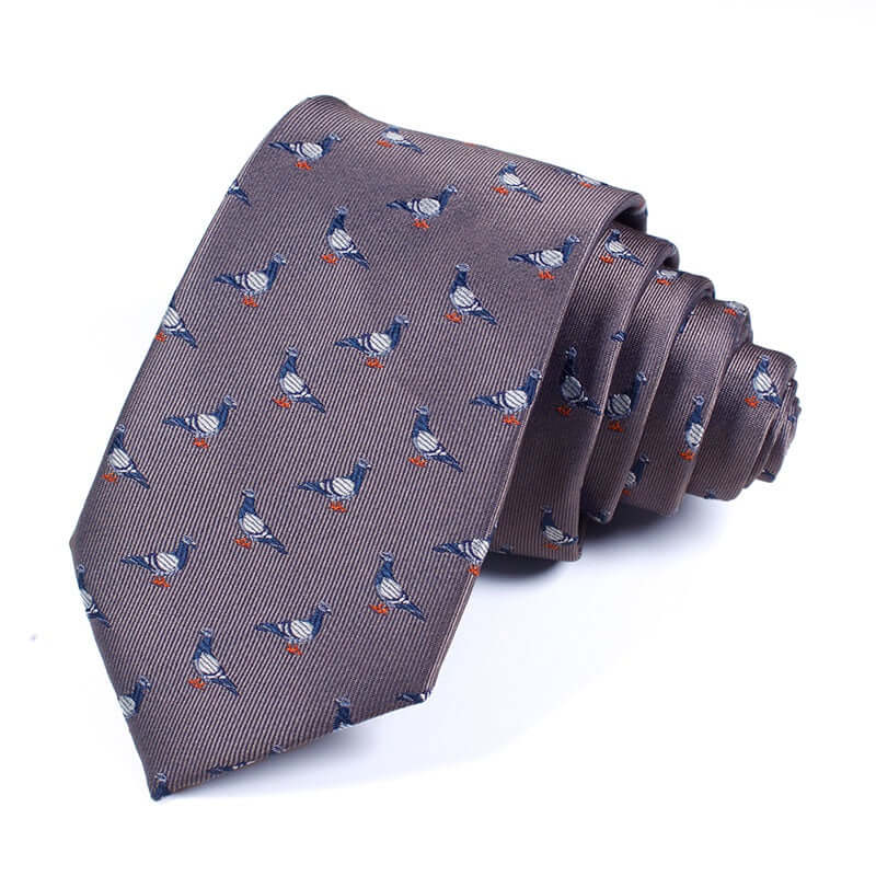 Urban Pigeon Woven Polyester Tie 