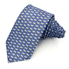 Polar Explorer Blue Polyester Tie