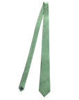 Sage Green men's silk tie made from 100% mulberry silk, showcasing a smooth texture and elegant sheen.