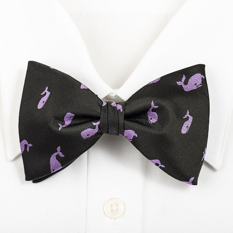 Lavender Whale - Men's Bow Tie