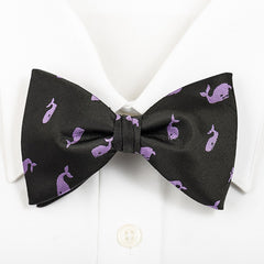 Lavender Whale - Men's Bow Tie