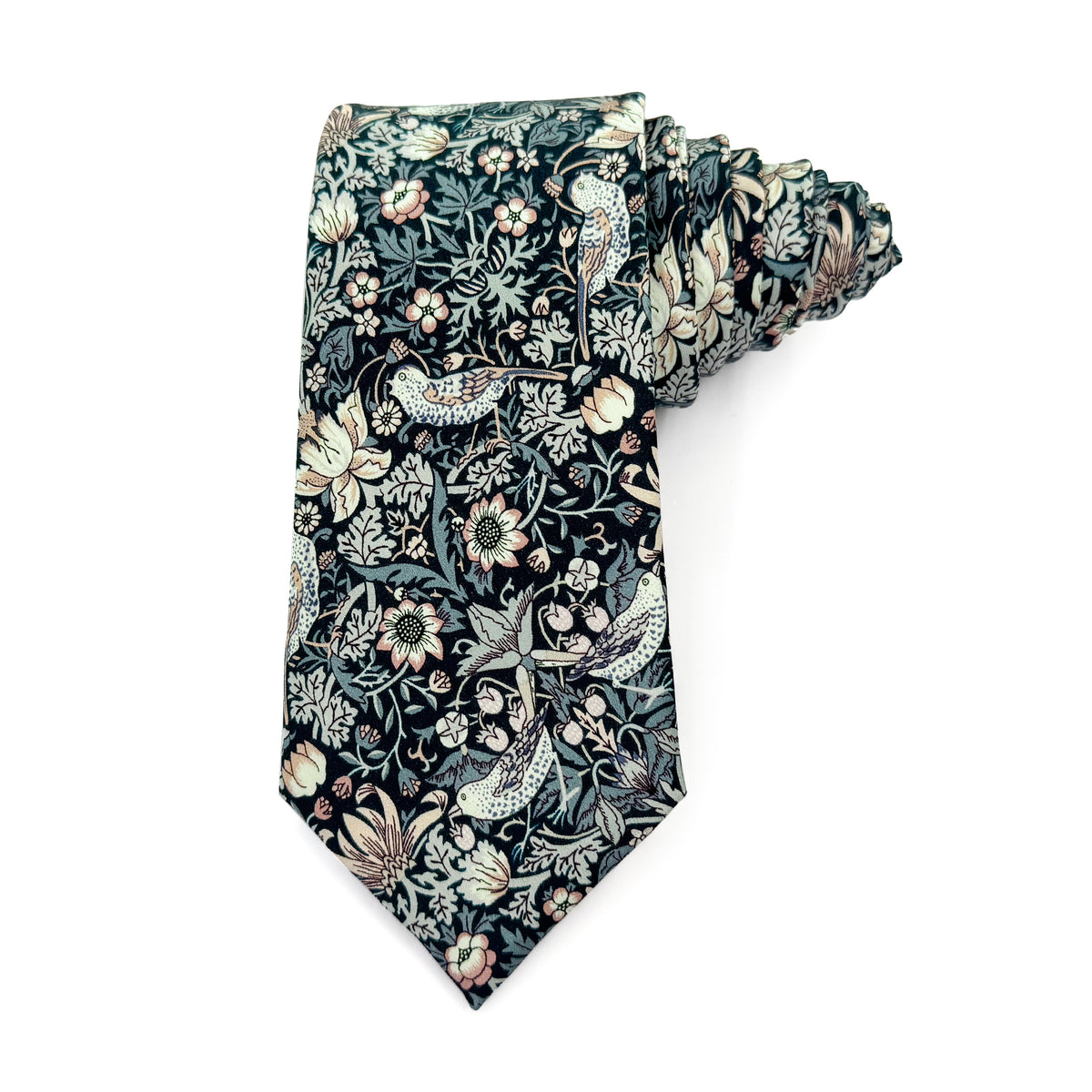 Strawberry Thief Dusk - Liberty Silk Tie (Pre-Order Only)