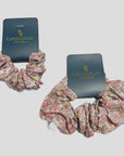 Strawberry Thief Pink Liberty Print Cotton Scrunchie
