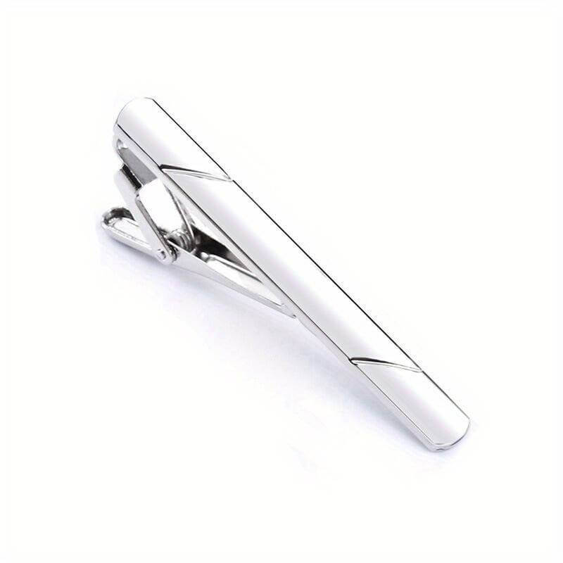 Silver Metal Tie Pin with Sleek Design