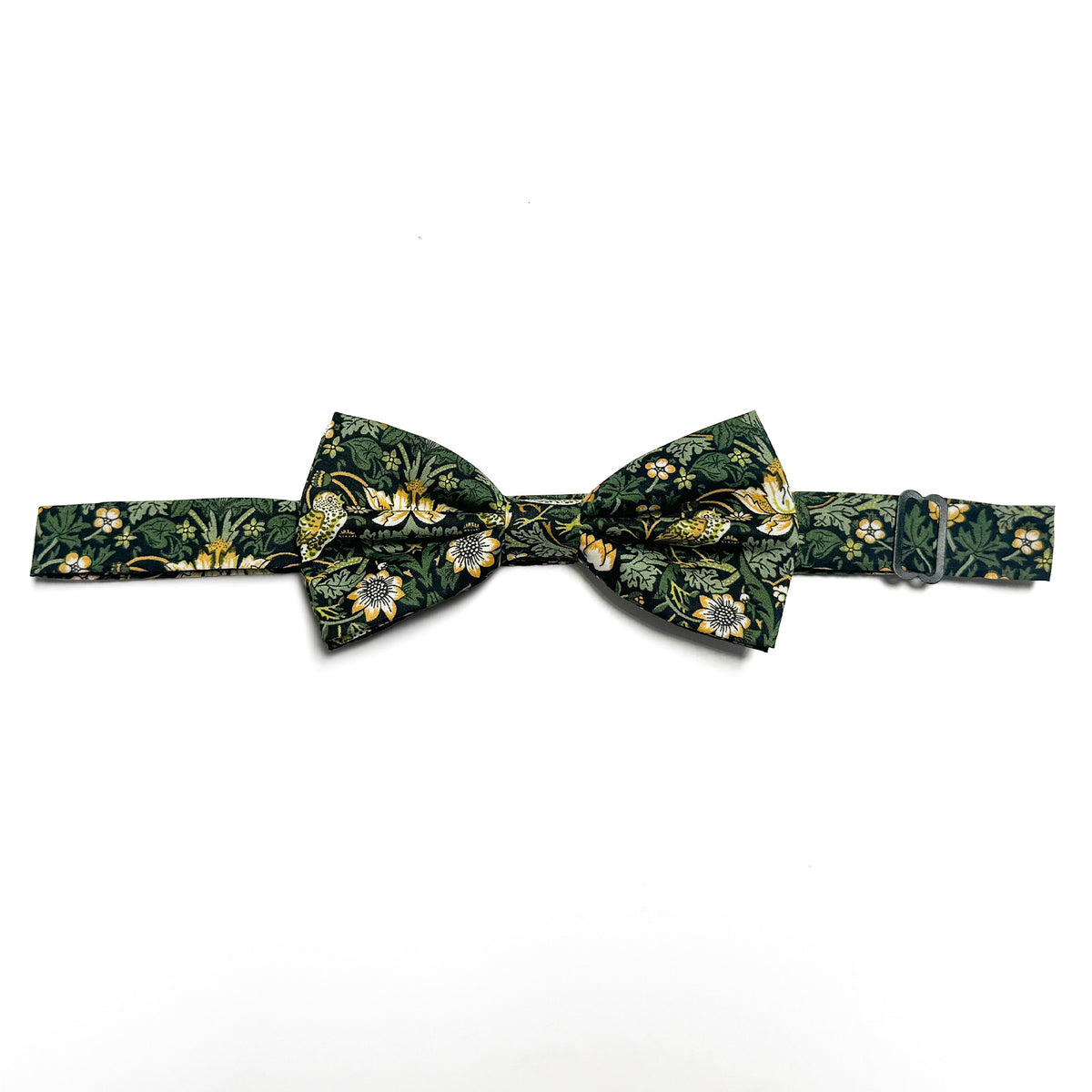 Strawberry Thief Forest Green - Men's Bow Tie