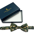 Strawberry Thief Forest Green - Men's Bow Tie