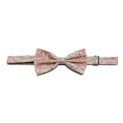 Strawberry Thief Pink - Men's Bow Tie