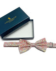 Strawberry Thief Pink - Men's Bow Tie