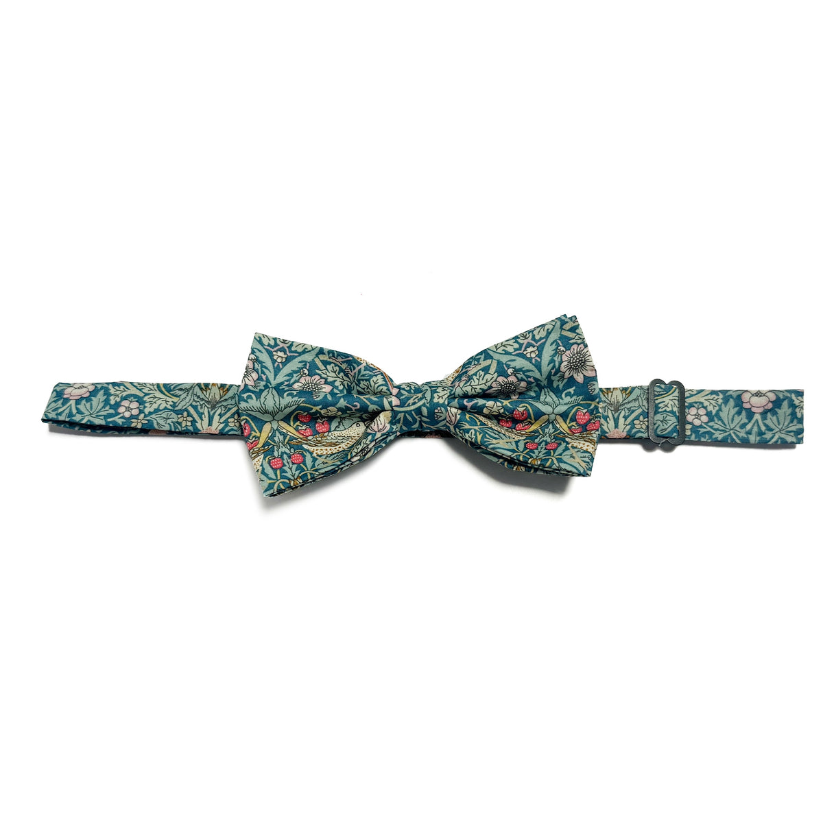 Strawberry Thief Teal - Men's Bow Tie