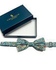 Strawberry Thief Teal - Men's Bow Tie