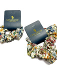 Wild Flowers Cream Liberty Print Cotton Scrunchie