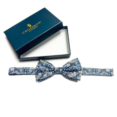 Strawberry Thief Indigo - Men's Bow Tie