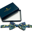 Strawberry Thief Blue - Men's Bow Tie