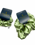 Sage Green Satin Scrunchie