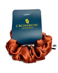 Burnt Orange Satin Scrunchie