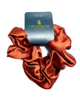 Burnt Orange Satin Scrunchie