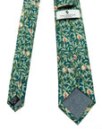 Songbird Garden Teal – Cotton Tie