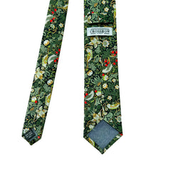 William Morris's Strawberry Thief Green - Men's Tie